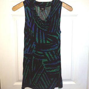 Sleeveless cowl neck top